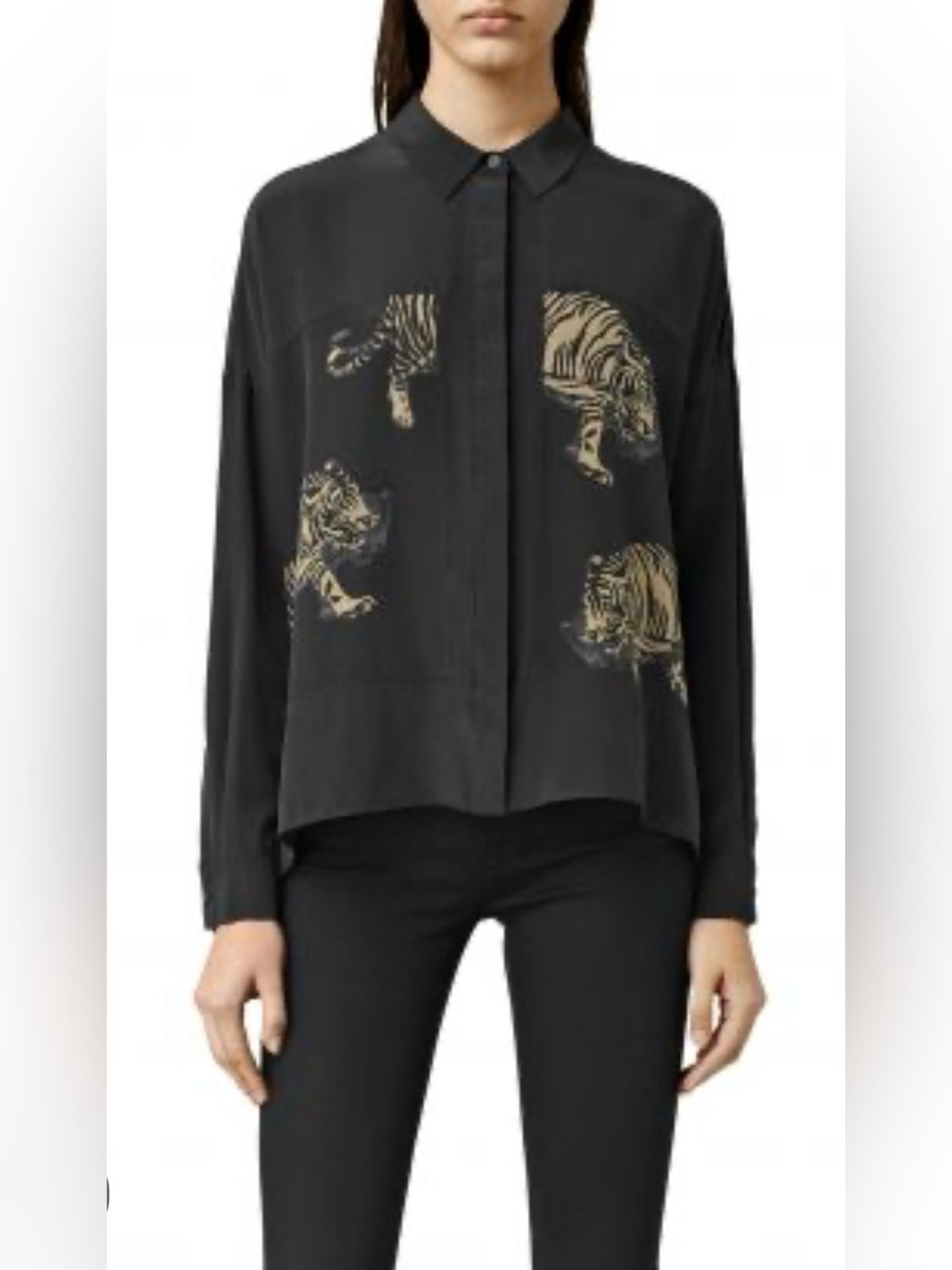 AllSaints Misu Shere Tiger Top size Medium